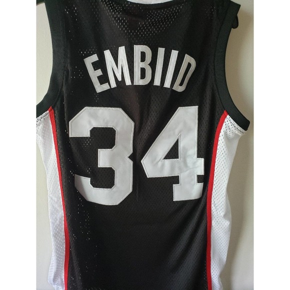 Joel Embiid Jersey High School The Rock Sixers Medium 76ers Headgear Classics